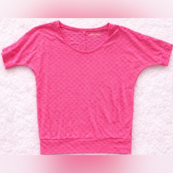 Maurices Tops - Maurices Hot Pink Textured Dolman Sleeve Top Medium Casual Boho Lightweight